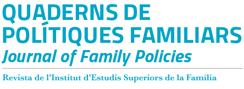 Quaderns de Polítiques Familiars - Journal of Family Policies